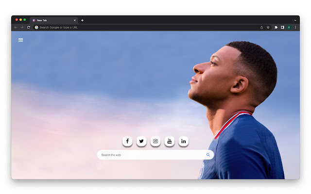 FIFA 22 Wallpaper New Tab aus dem Chrome-Webstore, der mit OffiDocs Chromium online ausgeführt werden soll