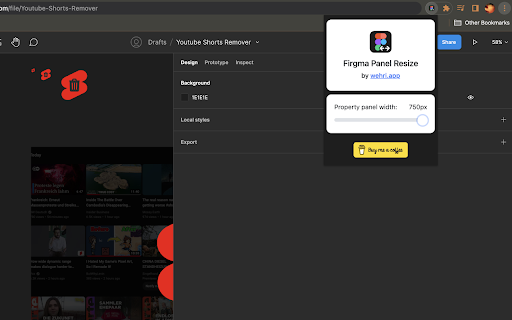 Figma Properties Panel Resizer  from Chrome web store to be run with OffiDocs Chromium online