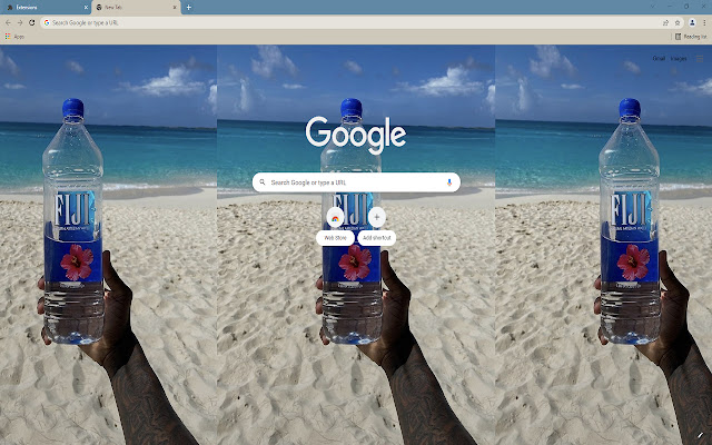 Fiji Water Aesthetic Theme  from Chrome web store to be run with OffiDocs Chromium online