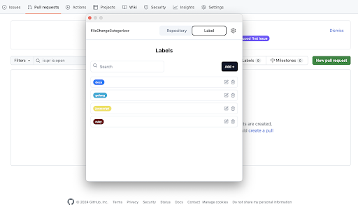 FileChangeCategorizer  from Chrome web store to be run with OffiDocs Chromium online