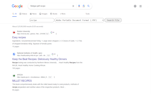 File hunter  from Chrome web store to be run with OffiDocs Chromium online