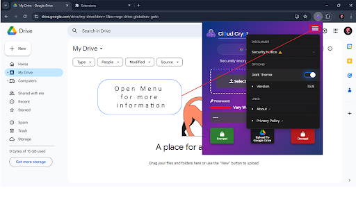 Files client side encryption  from Chrome web store to be run with OffiDocs Chromium online Files client side encryption  from Chrome web store to be run with OffiDocs Chromium online