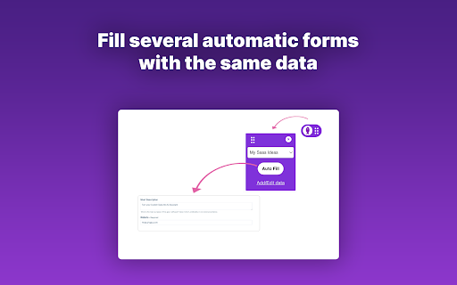 FILLGENIUS AI Form Filler Agent  from Chrome web store to be run with OffiDocs Chromium online