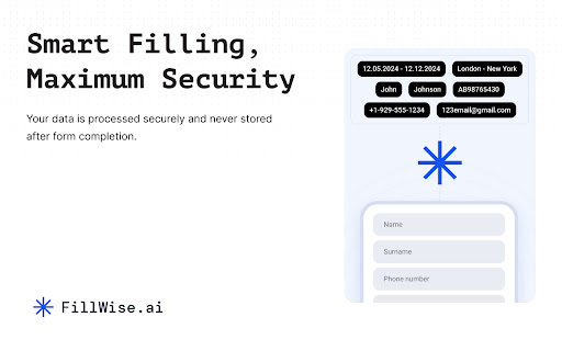 FillWise  from Chrome web store to be run with OffiDocs Chromium online