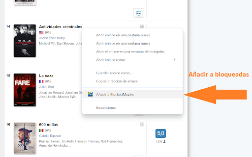 FilmAffinity Bien  from Chrome web store to be run with OffiDocs Chromium online