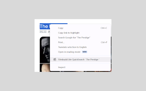 Filmbudd Lite  from Chrome web store to be run with OffiDocs Chromium online