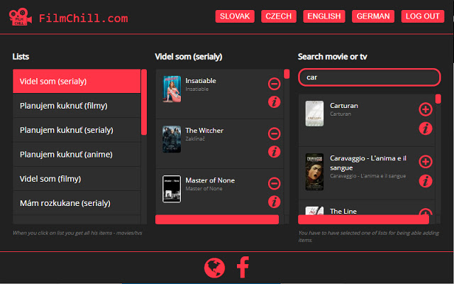 FilmChill  from Chrome web store to be run with OffiDocs Chromium online