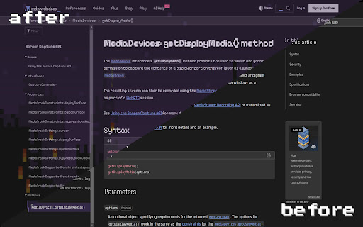 filter8  from Chrome web store to be run with OffiDocs Chromium online
