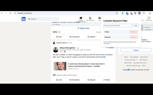 FilterIn  from Chrome web store to be run with OffiDocs Chromium online