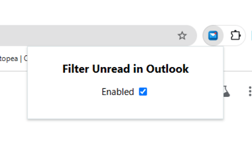Filter Unread in Outlook  from Chrome web store to be run with OffiDocs Chromium online