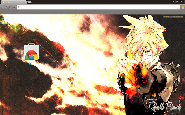 Final Fantasy VII Cloud Strife Theme  from Chrome web store to be run with OffiDocs Chromium online