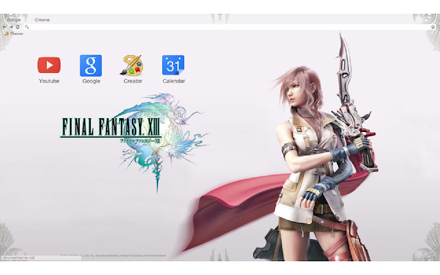 Final Fantasy XIII Alternate Lightning Theme  from Chrome web store to be run with OffiDocs Chromium online