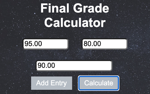 Final Grade Calculator  from Chrome web store to be run with OffiDocs Chromium online