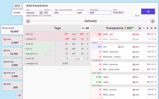 Finance41 Personal Finance aus dem Chrome-Webshop zur Ausführung mit OffiDocs Chromium online