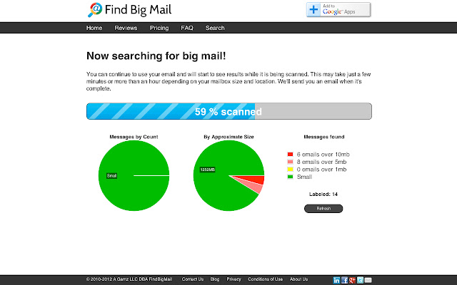 Find Big Mail  from Chrome web store to be run with OffiDocs Chromium online