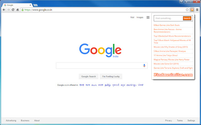 FindMeSimilar.com  from Chrome web store to be run with OffiDocs Chromium online