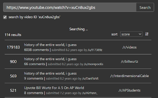 Find On Reddit + Hacker News  from Chrome web store to be run with OffiDocs Chromium online