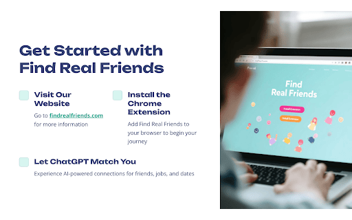 Find Real Friends  from Chrome web store to be run with OffiDocs Chromium online