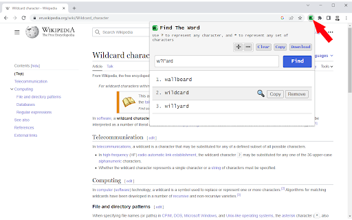 Find The Word  from Chrome web store to be run with OffiDocs Chromium online