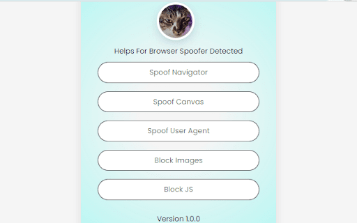Fingerprint Spoofer  from Chrome web store to be run with OffiDocs Chromium online