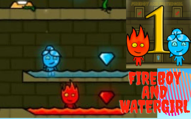 Fireboy and Watergirl 1 Forest Temple  from Chrome web store to be run with OffiDocs Chromium online