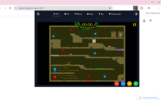 Fireboy and Watergirl 1 HTML5 Game  from Chrome web store to be run with OffiDocs Chromium online