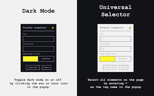 Firefly Inspector  from Chrome web store to be run with OffiDocs Chromium online