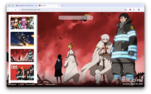 Fire Force Wallpapers – Anime Wallpapers  from Chrome web store to be run with OffiDocs Chromium online