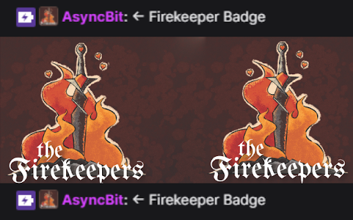 Firekeeper Twitch Badge  from Chrome web store to be run with OffiDocs Chromium online
