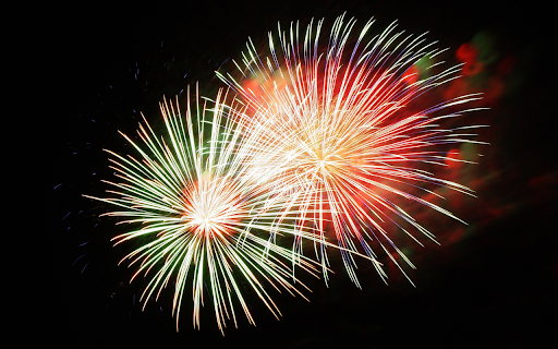 Fireworks burn brightly  from Chrome web store to be run with OffiDocs Chromium online