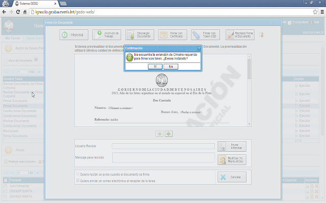 Firma con token  from Chrome web store to be run with OffiDocs Chromium online
