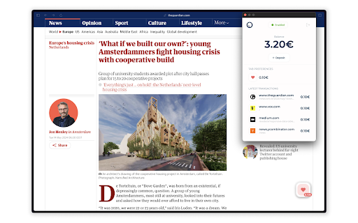Firn  from Chrome web store to be run with OffiDocs Chromium online