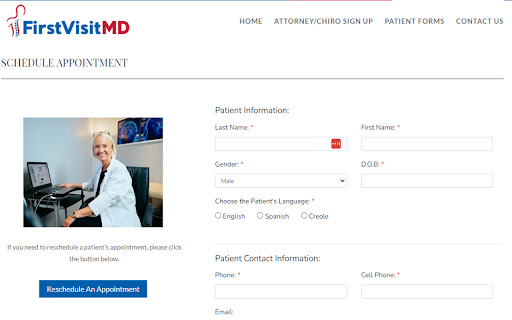 FirstVisitMD Chrome Extension  from Chrome web store to be run with OffiDocs Chromium online