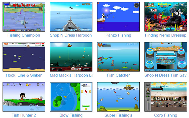 Jogos de pesca da loja virtual do Chrome serão executados com o OffiDocs Chromium online