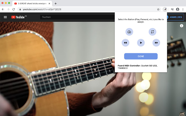 FiveLoop  from Chrome web store to be run with OffiDocs Chromium online