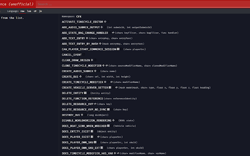 FiveM/RedM Dark Mode  from Chrome web store to be run with OffiDocs Chromium online