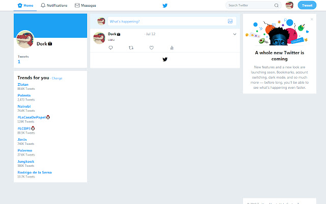 Fix my Twitter!  from Chrome web store to be run with OffiDocs Chromium online