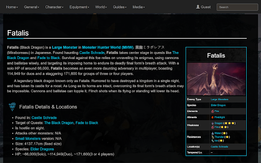 Fixtralife Fextralife Viewer  from Chrome web store to be run with OffiDocs Chromium online