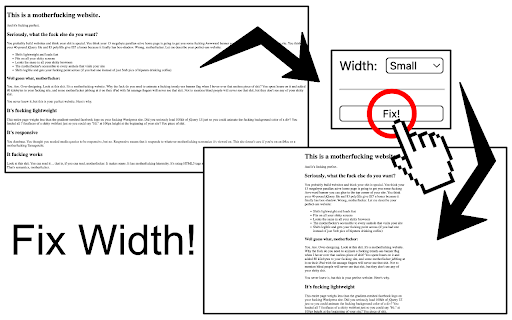 Fix Width  from Chrome web store to be run with OffiDocs Chromium online