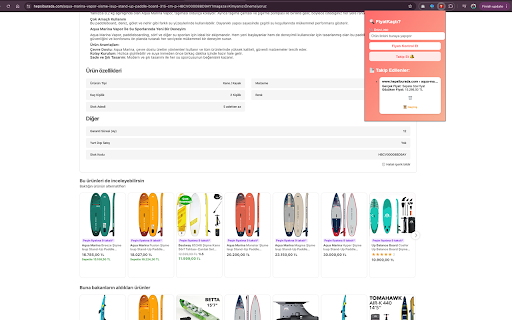 FiyatKaçtı?  from Chrome web store to be run with OffiDocs Chromium online