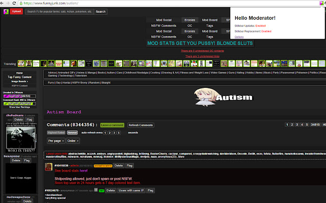 FJ Moderator Extension  from Chrome web store to be run with OffiDocs Chromium online