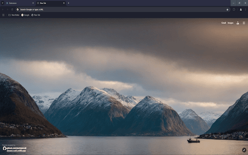 Fjord On The Sea Theme  from Chrome web store to be run with OffiDocs Chromium online