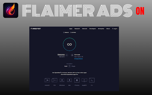 Flaimer ADS  from Chrome web store to be run with OffiDocs Chromium online