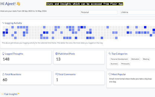 Flair App Build Your Professional Brand Across Platforms  from Chrome web store to be run with OffiDocs Chromium online