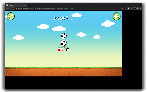 Flappy Ball Arcade Game  from Chrome web store to be run with OffiDocs Chromium online