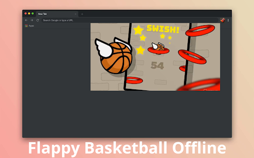 Flappy Basketball Offline  from Chrome web store to be run with OffiDocs Chromium online