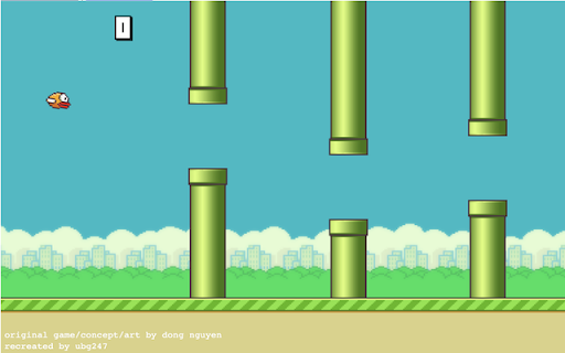 Flappy Bird Classic Game  from Chrome web store to be run with OffiDocs Chromium online