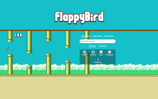 Flappy Bird Classic New Tab  from Chrome web store to be run with OffiDocs Chromium online