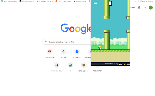 Flappy Bird for Chrome  from Chrome web store to be run with OffiDocs Chromium online