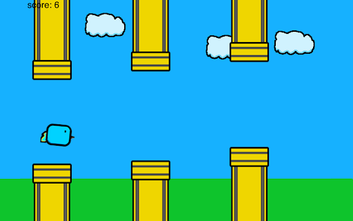 Flappy Bird Game  from Chrome web store to be run with OffiDocs Chromium online